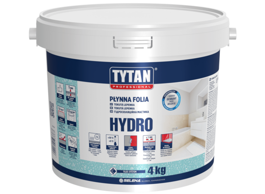 TYTAN PROFESSIONAL Płynna folia HYDRO 4 kg szary
