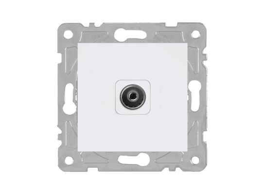 Gniazdo TV białe QUAD