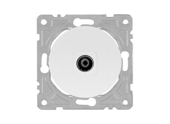 Gniazdo TV białe OVAL