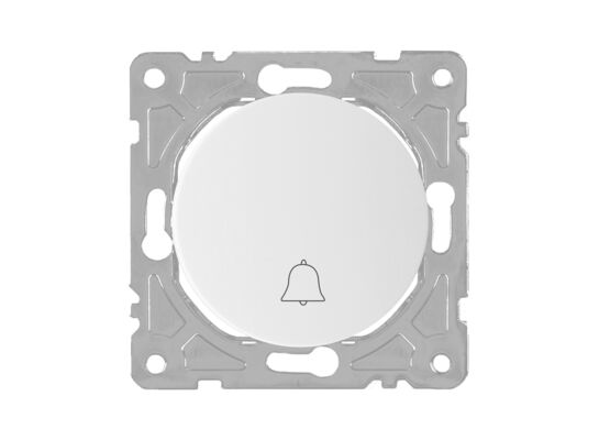 Włącznik dzwonkowy biały OVAL