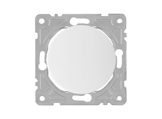 Włącznik krzyzowy biały OVAL