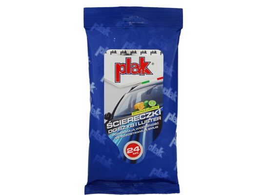 Chusteczki do szyb i luster cytryna i limonka Plak