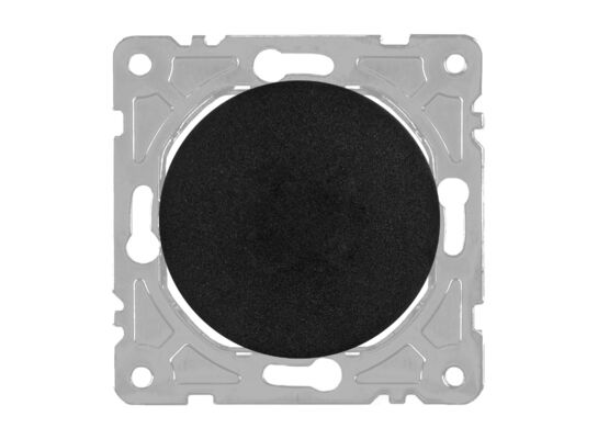 Włącznik pojedynczy czarny OVAL