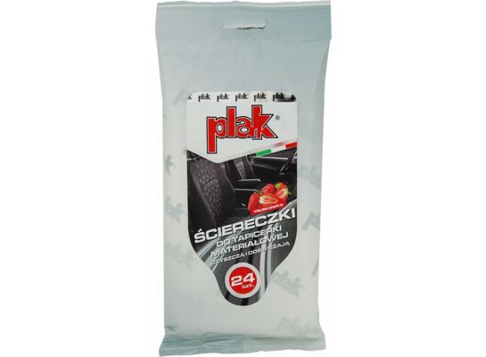 Chusteczki do tapicerki materiałowej truskawka Plak