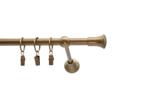 Karnisz kuty 16 mm złoto antyczne mix 200 cm