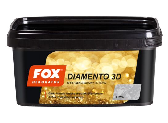 Farba dekoracyjna DIAMENTO 3D luna 1 l FOX