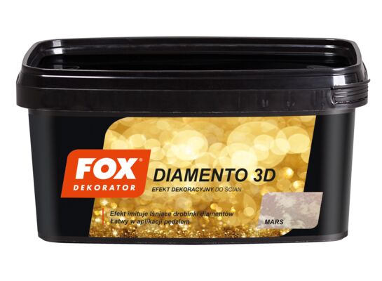 Farba dekoracyjna DIAMENTO 3D mars 1 l FOX