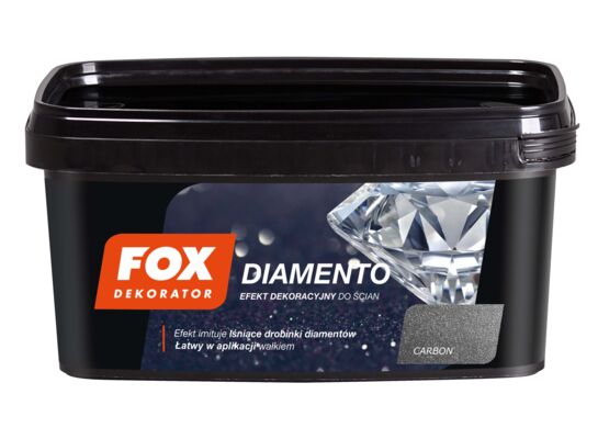 Farba dekoracyjna DIAMENTO carbon 1 l FOX