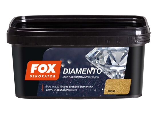 Farba dekoracyjna DIAMENTO gold 1 l FOX
