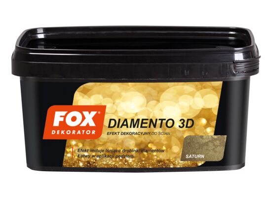 Farba dekoracyjna DIAMENTO 3D saturn 1 l FOX