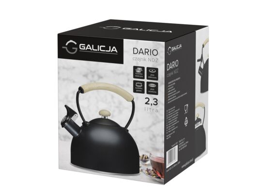 Czajnik ze stali nierdzewnej DARIO 2,3 l