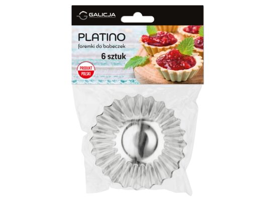 Foremki do babeczek PLATINO 7 cm 6 sztuk