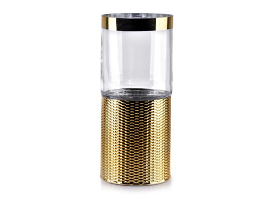 Świecznik 13 x 13 x 29 cm RITA GOLD