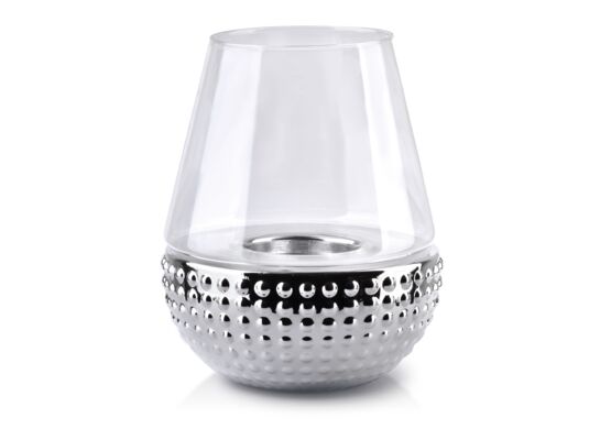 Świecznik 15 x 15 x 19 cm RITA SILVER