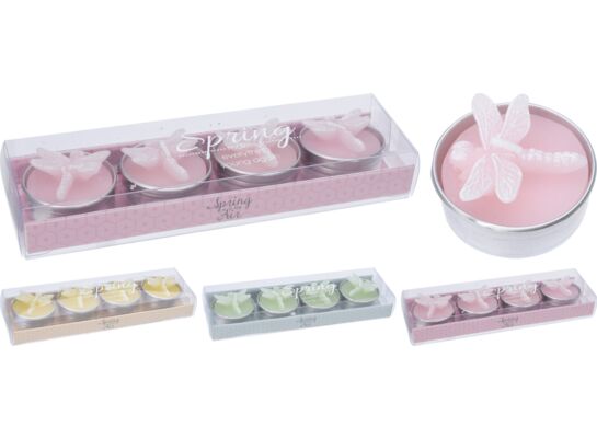 Świeca Tealight ważka 4 sztuki