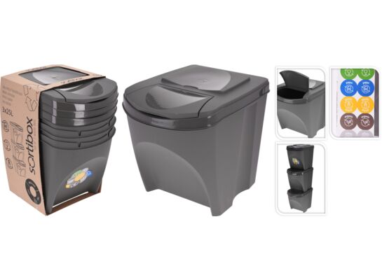 Kosz na śmieci recykling 25 l