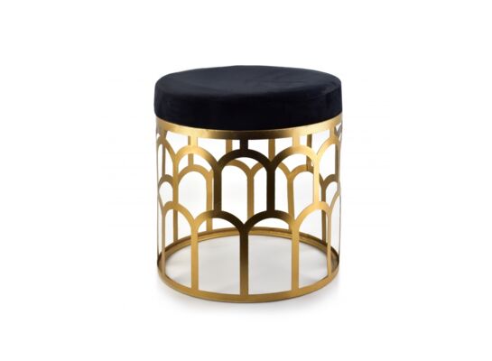 Stołek MARGIE czarny 38 x 36 cm