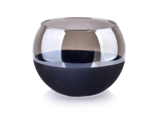 Świecznik 12 x 12 x 9 cm RITA BLACK