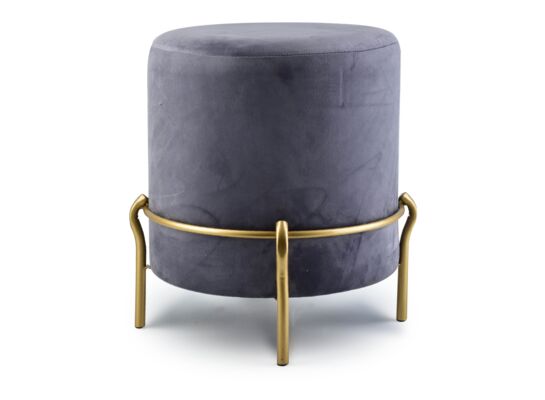 Pufa LILY ciemny szary 46 x 42 cm