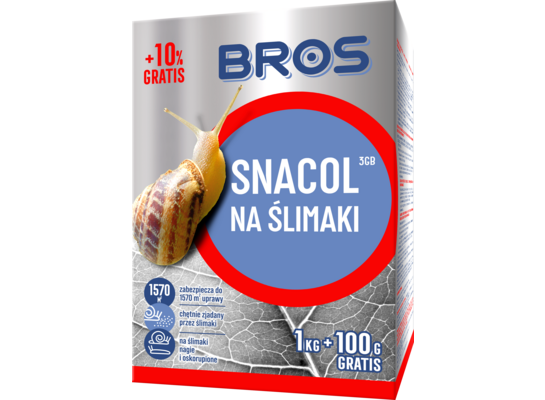 Preparat na ślimaki Snacol 3GB 1 kg + 100 g BROS
