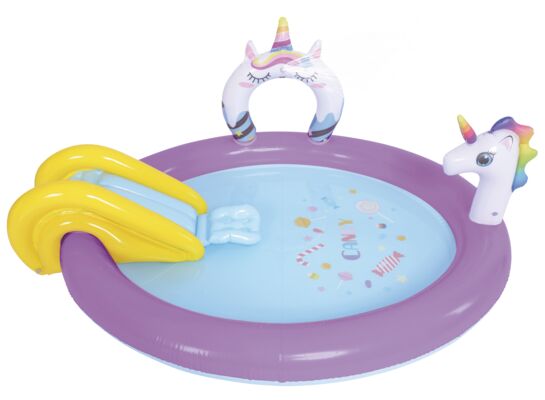 Plac Zabaw Candy ze zjeżdżalnią i zraszaczem