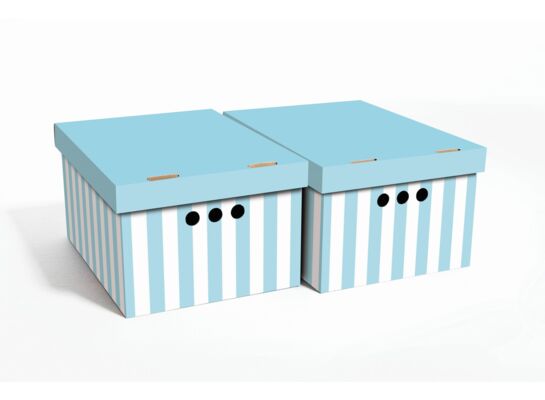 Pudło paski niebieskie A4 2 szt.