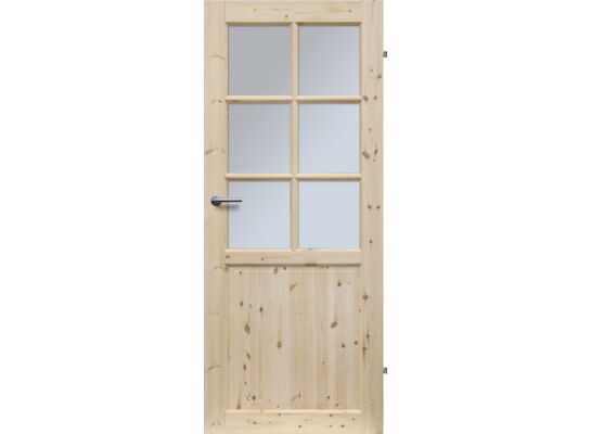 Skrzydło wewnętrzne LUGANO FOG 6S 70L sosna pokojowe RADEX