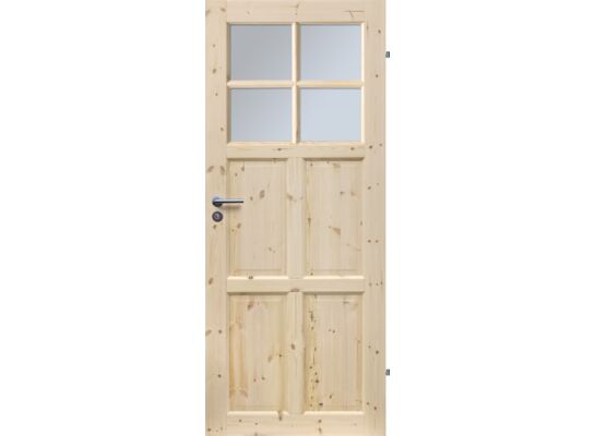 Skrzydło wewnętrzne CZAPLA FOG 4S 80P sosna pokojowe RADEX