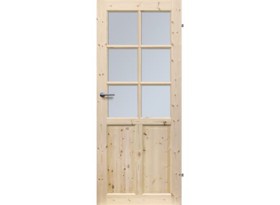 Skrzydło wewnętrzne LONDYN FOG LUX 6S 80L sosna pokojowe RADEX