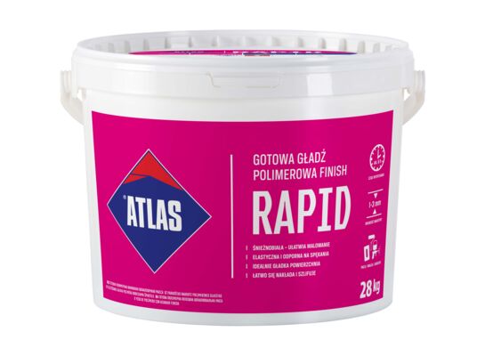 Gotowa gładź polimerowa ATLAS GIPS RAPID 28 kg