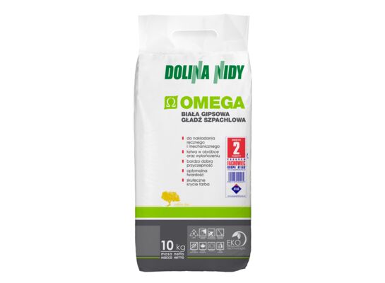 Gipsowa gładź szpachlowa OMEGA 10 kg Dolina Nidy