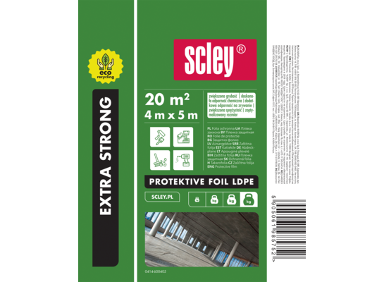 Folia malarska Scley  4 x 5 m gr.60 my