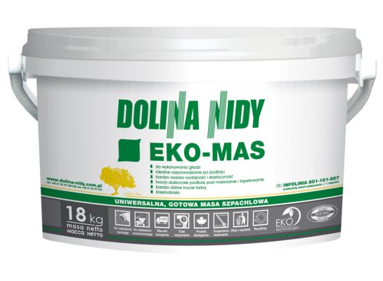 Masa szpachlowa Eko-mas uniwersalna Dolina Nidy 18 kg