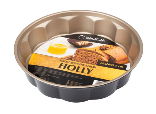 Blacha nieprzywieralna HOLLY 26 x 26 x 5,5 cm czarny