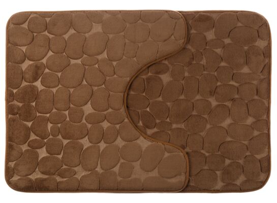 Dywanik łazienkowy Rodos 2 elementy brąz