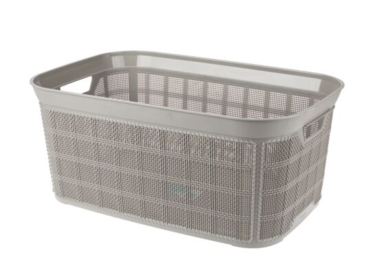 Kosz na pranie 35 l CANVAS szary jasny