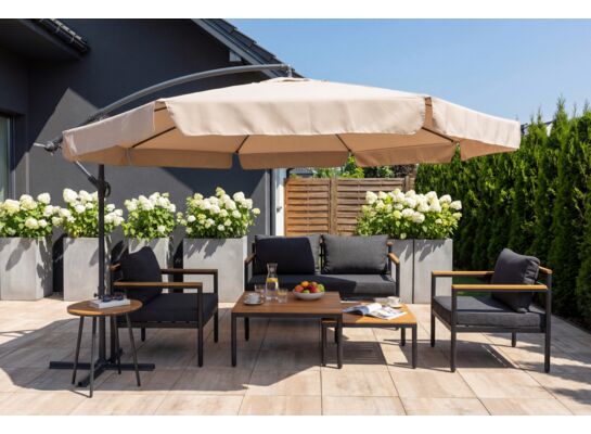 Parasol boczny 350 cm cappuccino