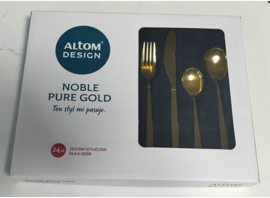 Sztućce komplet 24 elementy NOBLE PURE GOLD