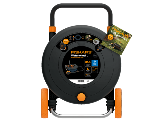 Bęben z wężem L 13 mm 1/2" 30 m Fiskars Waterwheel