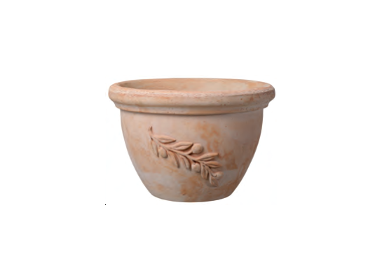 Doniczka ceramiczna Ciotola Olive 30 cm ceglana