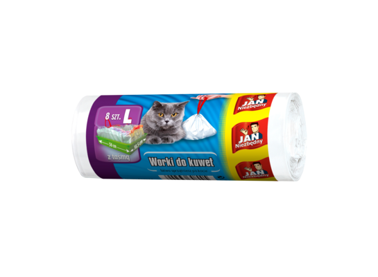 Worki na śmieci LD do kuwet rozmiar L 8 sztuk Jan Niezbędny