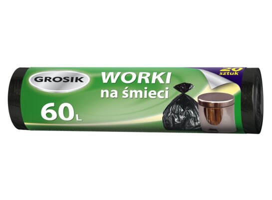 Worki na śmieci HD 60 l 20 sztuk