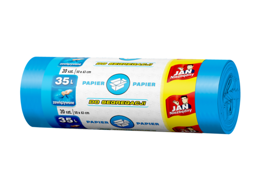 Worki do segregacji niebieski EP 35l 20 sztuk Jan Niezbędny