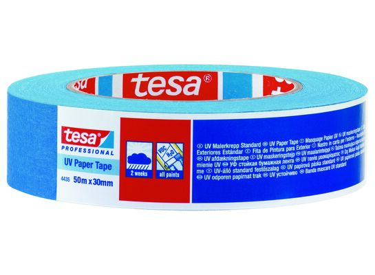 Taśma malarska Professional odporna na promieniowanie UV 50 m x 30 mm niebieska tesa