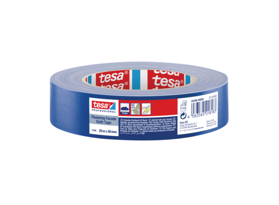 Taśma tynkarska Professional 25 m x 30 mm granatowa tesa