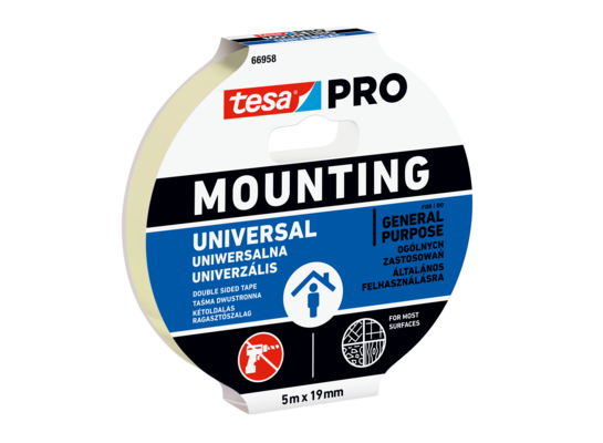 Uniwersalna taśma montażowa piankowa 5 m x 19 mm tesa