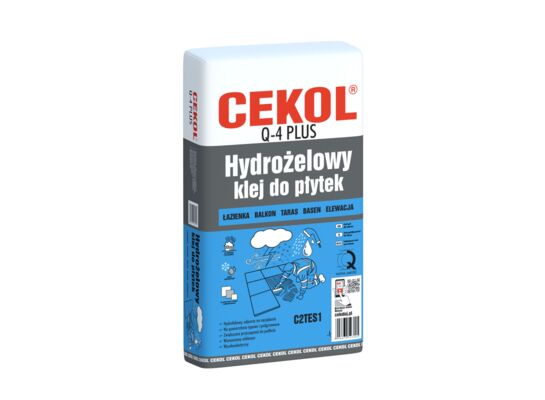 Hydrożelowy klej do płytek Q-4 PLUS 5 kg CEKOL