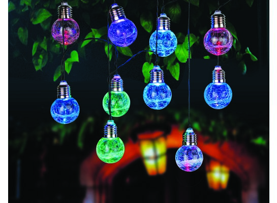 Lampki solarne "pęknięte" żarówki 2 m