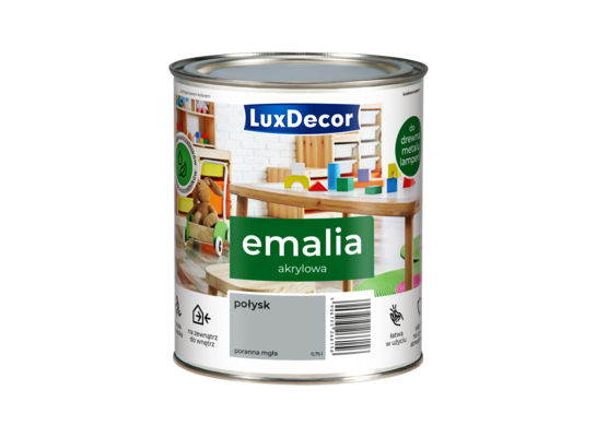 Emalia akrylowa połysk Poranna mgła 0,75 l LuxDecor