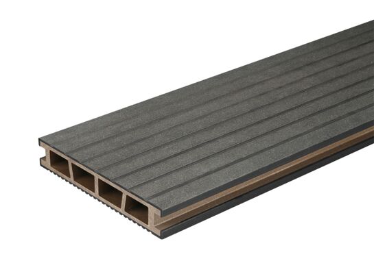 Deska tarasowa szczotkowana WPC długość 2,4 m czarny